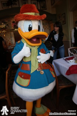 DLP - 20th anniversary - Adventureland Celebrates! Donald Duck in the DLP - 20th anniversary - Adventureland Celebrates! outfit
