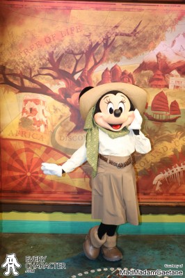 WDW - AK - Adventurer's Outpost Minnie Mouse in the WDW - AK - Adventurer's Outpost outfit