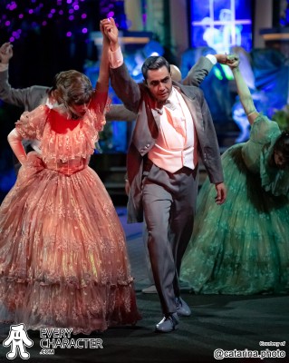 Ballroom Dancers in the DLR - Frightfully Fun Parade Outfit
