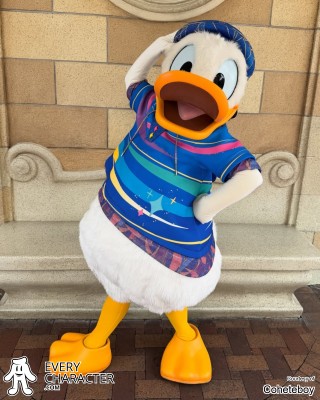 Donald Duck in the DLR - Disneyland 70th Annivesary Outfit Donald Duck in the DLR - Disneyland 70th Annivesary Outfit