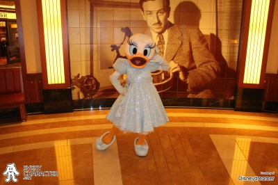 Daisy Duck in Blue Dress in the DCL - Formal Outfit Daisy Duck in Blue Dress in the DCL - Formal Outfit
