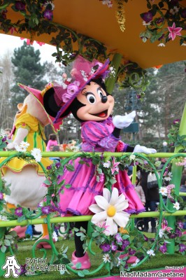 Minnie Mouse in the DLP - Disney's Spring Promenade Outfit