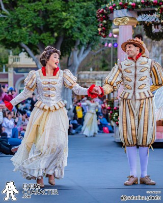 Ballroom Dancers in White attire in the DLR - A Christmas Fantasy Outfit