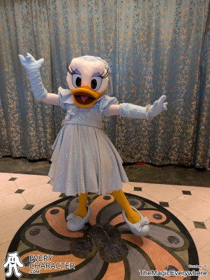 Daisy Duck in Blue Dress in the DCL - Formal Outfit Daisy Duck in Blue Dress in the DCL - Formal Outfit