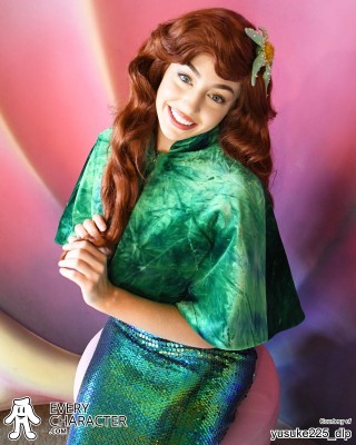 Ariel with Capelet in the Ariel - Tokyo DisneySea - Capelet Outfit