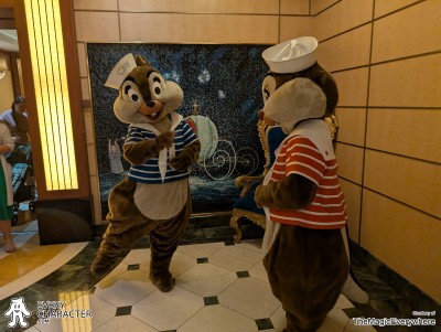 Chip in Blue & White Striped Shirt in the DCL - Disney Cruise Line Outfit Chip in Blue & White Striped Shirt in the DCL - Disney Cruise Line Outfit