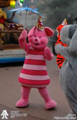 DLP - Once Upon a Dream Parade Piglet with Party Hat in the DLP - Once Upon a Dream Parade outfit