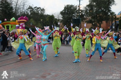 Bunny Dancers in the DLP - Minnie's Little Spring Train Outfit