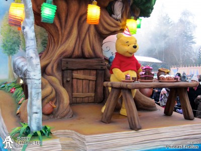 Winnie the Pooh with Party Hat in the DLP - Once Upon a Dream Parade Outfit