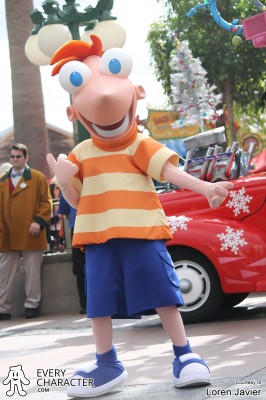 Disney park character Phineas