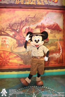 WDW - AK - Adventurer's Outpost Mickey Mouse in the WDW - AK - Adventurer's Outpost outfit