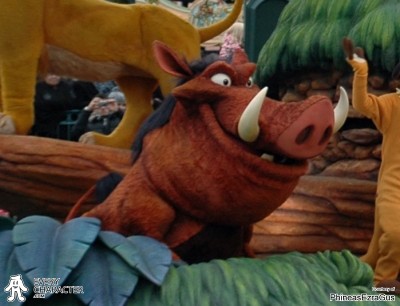 Pumbaa in the DLP - Once Upon a Dream Parade Outfit
