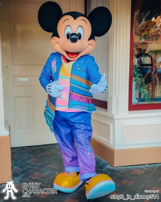 Mickey Mouse in the DLR - Disneyland 70th Annivesary Outfit Mickey Mouse in the DLR - Disneyland 70th Annivesary Outfit