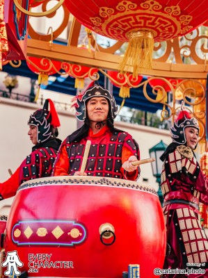 Drummers in the DCA - Mulan's Lunar New Year Procession Outfit Drummers in the DCA - Mulan's Lunar New Year Procession Outfit