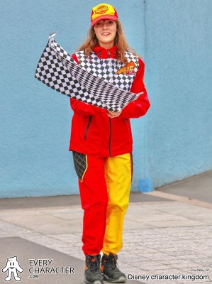 Track Marshal in the Here Comes Lightning McQueen Outfit