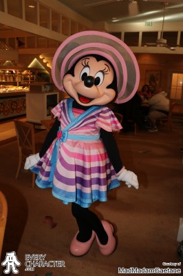 WDW - Minnie's Beach Bash Breakfast Minnie Mouse in the WDW - Minnie's Beach Bash Breakfast outfit