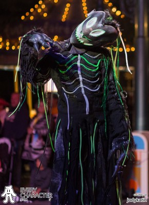 Shadow Men in the DLR - Frightfully Fun Parade Outfit