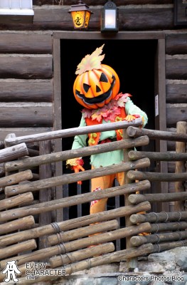 Pumpkin Scarecrows Disney park character Pumpkin Scarecrows