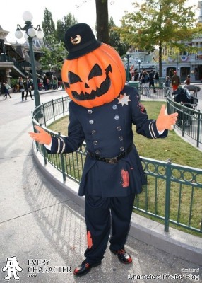 Pumpkin Cop Disney park character Pumpkin Cop