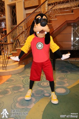 DCL - Marvel Day At Sea Goofy as Iron Man in the DCL - Marvel Day At Sea outfit