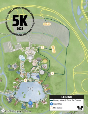 Map of WDW - RunDisney 2023 - Wine & Dine 5k Map of WDW - RunDisney 2023 - Wine & Dine 5k