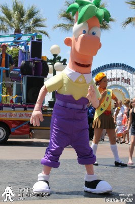Disney park character Ferb