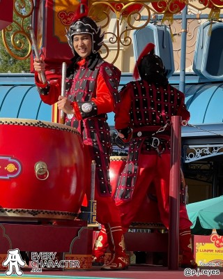 Drummers in the DCA - Mulan's Lunar New Year Procession Outfit Drummers in the DCA - Mulan's Lunar New Year Procession Outfit