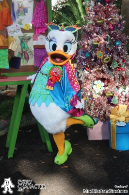WDW - AK - Donald's Dino-Bash Christmas Daisy Duck in the WDW - AK - Donald's Dino-Bash Christmas Outfit
