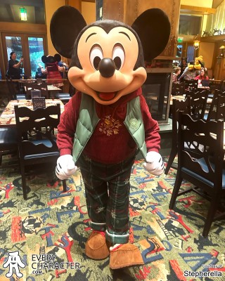 Mickey Mouse in the DLR - Storyteller Cafe - Mickey's Holiday Pajama Party Outfit Mickey Mouse in the DLR - Storyteller Cafe - Mickey's Holiday Pajama Party Outfit