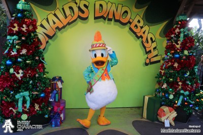 WDW - AK - Donald's Dino-Bash Christmas Donald Duck in the WDW - AK - Donald's Dino-Bash Christmas outfit
