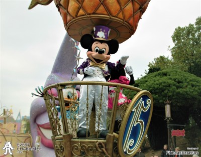 DLP - Once Upon a Dream Parade Mickey Mouse in Purple Cloud Tuxedo in the DLP - Once Upon a Dream Parade outfit