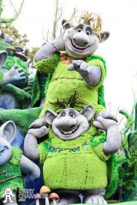 Rock Trolls Disney park character Rock Trolls
