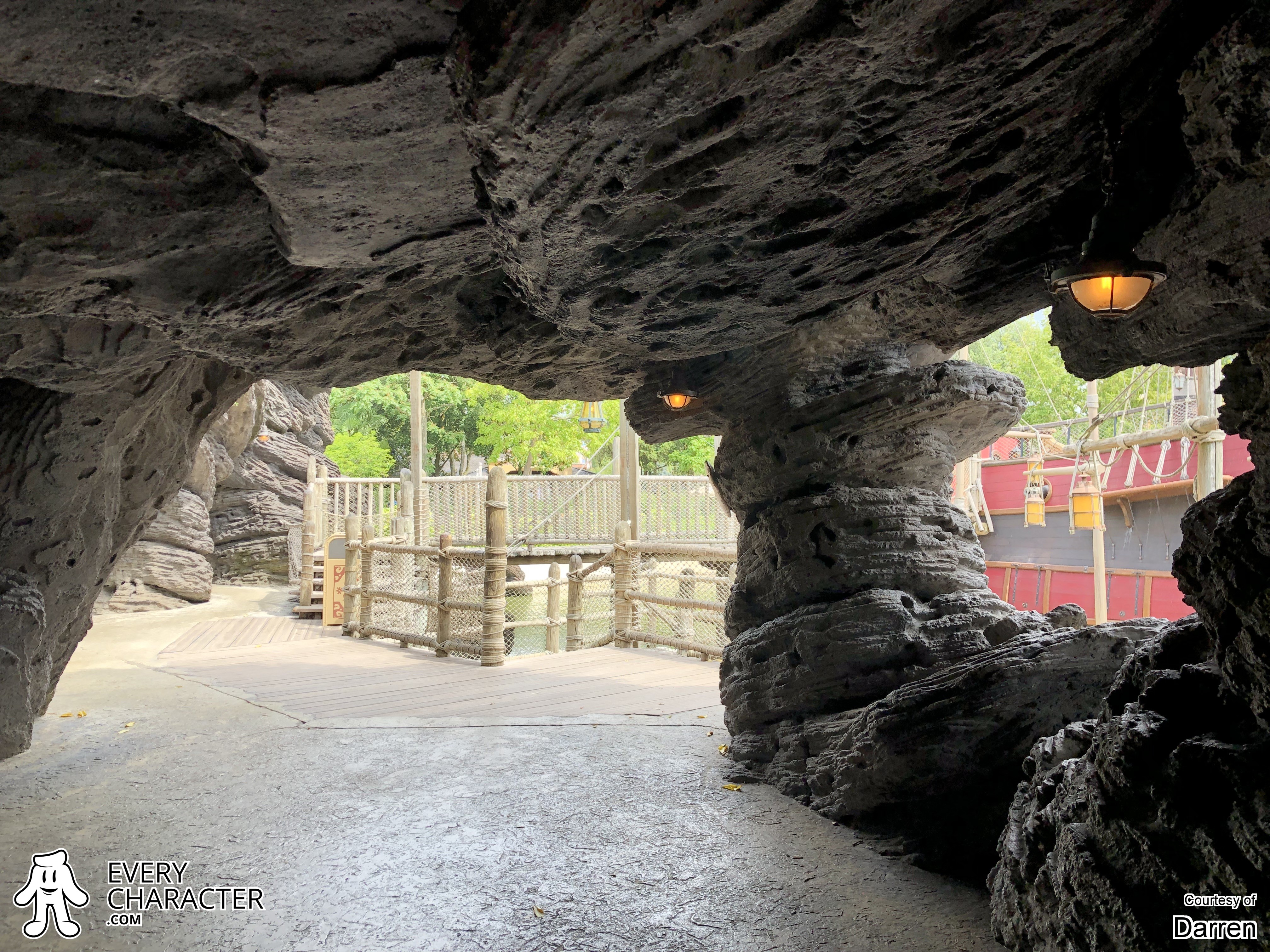 Adventure Isle Caves located next to Captain Hooks ship Adventure Isle Caves located next to Captain Hooks ship